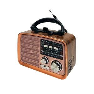 Prenosni retro radio prijemnik roze 19404-6227PK - Img 3