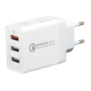 Punjač sa tri USB izlaza beli PROMATE GPS00850