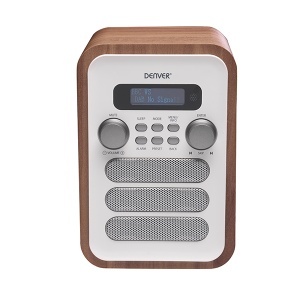 Radio FM DAB-48 beli Denver 30767