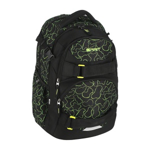 Ranac Spirit Vinero Fresh 10/24 48x31x26cm crna fluo zelena