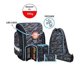 Ranac za školu Spirit Cosmo LED kopča Set TTS 407038