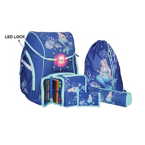 Ranac za školu Spirit Mermaid LED kopča Set TTS 407027