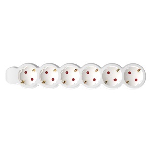 Razvodnik sa 6 mesta 1.5m 1.0mm2 Home NV6/WH