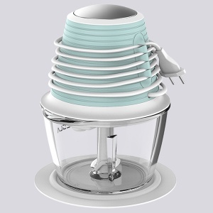 Seckalica sa staklenom posudom i emulzionim diskom 350 W plavo-bela Tesla FC510BWS - Img 2