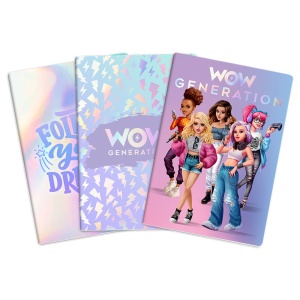 Set 3 A5 notesa mek povez WOW Generation 1041026