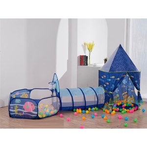 Set dečiji šator tunel bazen za loptice 3u1 1009