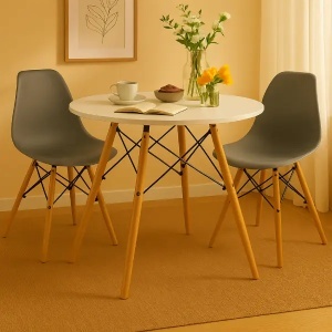 Set dve trpezarijske stolice i sto Aurora siva Lemon 25-KS007-25-KS001