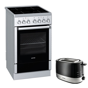 Set električni šporet EC55220AX i toster T850BK Gorenje 10034429