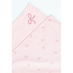 Set pelena 2 komada muslin 80x80cm mašna