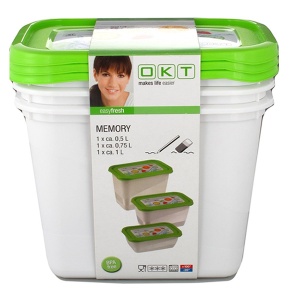 Set posuda 3/1 za čuvanje hrane Memory OKT 4052396006094
