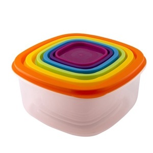 Set šest plastičnih posuda LT6029 Rainbow Lamart KUH00148
