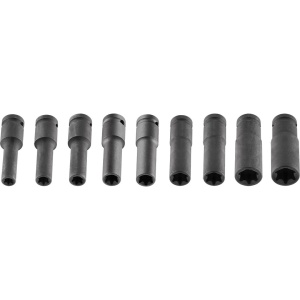 Set udarnih dugih Torx nasadnih kapica 1/2" 9 kom Neo Tools 12-110