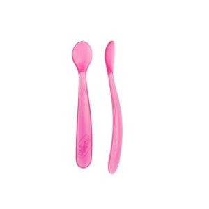Silikonska Kašika 2 kom Roze 6+ meseci Chicco A050000