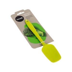 Silikonska kašika Texell mala 21cm zelena
