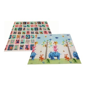 Sklopiva podloga za igru pena 180x200cm Animal Letters BBo F-XF182010F