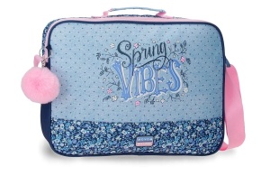 Školska torba na rame Movom Spring Vibes 38x28x6cm plava