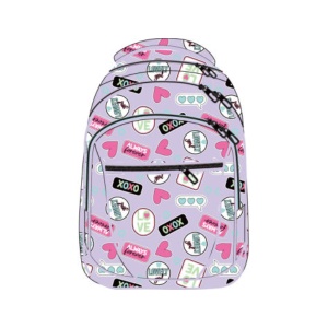 Školski Ranac Octopus Oby2635 Love Love Love 28x13x39cm ljubičasta