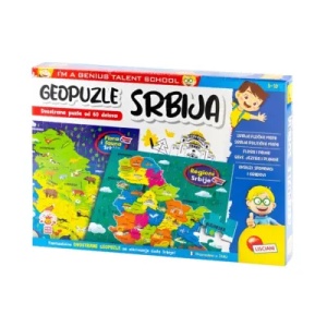 Slagalica Geopuzle Moja Srbija 2u1