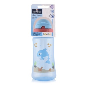 Sportska Šolja sa Slamčicom 300ml Plava Lorelli 10200930001 - Img 2