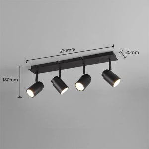 Spot lampa Angelo 4xGU10 IP44 Trio Lighting 880400432 - Img 2