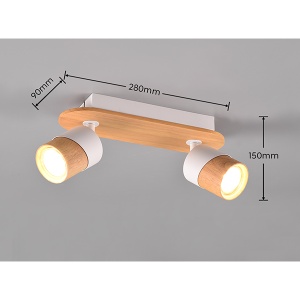 Spot lampa Aruni 2xGU10 Trio Lighting 801100231 - Img 2