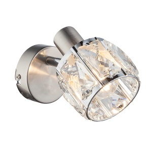 Spot svetiljka Sheen 1XE14 230V satin nickel Elmark 955SHEEN1W/SN