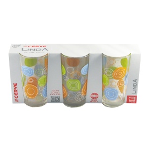 STAKLENA ČAŠA 250CL 3/1 CERVE M65520