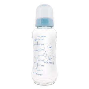 Staklena Flašica 240ml 0m+ Plava Lorelli 10200620004