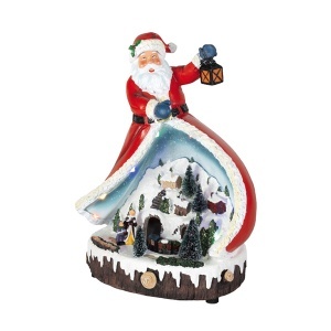 Svetleća LED diorama deda mraz i planina Home DRM13