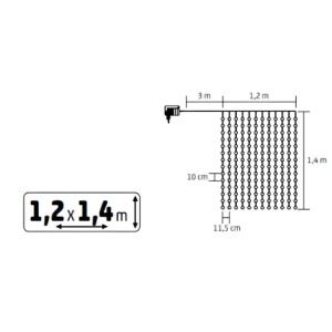 Svetleći niz sa 168 hladno belih LED dioda Home KIN168DWH - Img 2