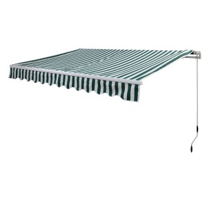 Tenda 400x250cm zeleno-bela 311798