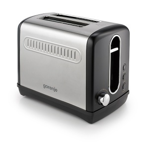 Toster za dve kriške 1100 W crno-siva Gorenje T1100CLBK