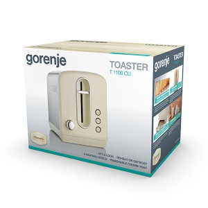 Toster za dve kriške 950 W bež Gorenje T1100CLI - Img 4
