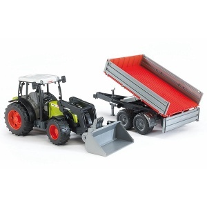 Traktor Claas kašika i prikolica Bruder 021122 - Img 1