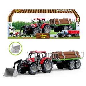Traktor sa namenskom kašikom i prikolicom za drva 1041143 - Img 3