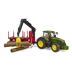 Traktor sa prikolicom za drva John Deere 7R 350 Bruder 031541