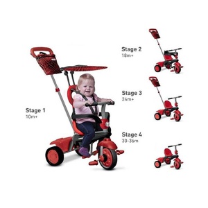 Tricikl Vanilla crveni Smart Trike 6702500