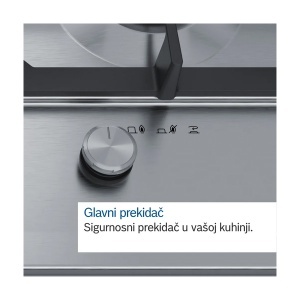 Ugradna ploča za kuvanje plin 75cm serija 6 Bosch PPP6A6M90 - Img 3