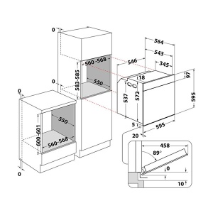 Ugradna rerna ventilatorska sa sondom AKZ9 9480 NB Whirlpool ELE02608 - Img 2