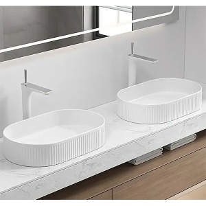 Umivaonik 58x36,5x12cm beli Lux Art CL330 301290 - Img 2