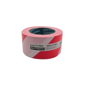 Upozoravajuća traka crveno/bela 60mm x 200m Bormann BHT5500