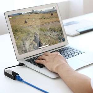 USB 2.0 na RJ45 adapter 10/100Mbps crni CR110 - Img 2