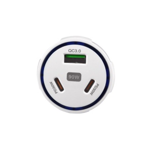 USB punjač iz upaljača automobila QC3.0+2xPD USBP359 - Img 3