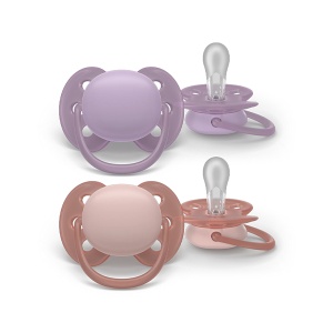 Varalica Za Bebe 6-18m 2 Komada Avent Soft Lila/Boja Kože SCF091/43