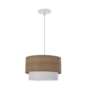 Viseća Lampa Bela - Orah 1x60 E27 Ruben 15096