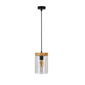 Visilica Crna + Drvo1x40W E27 Wels 15046