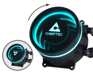 Vodeno hlađenje Chieftec Iceberg 240 DARK CLC-240-BLK 240mm crno - Img 2