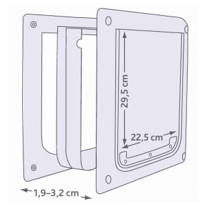 Vratanca za pse sa 2 funkcije S-M 30x36cm Trixie 3878 - Img 3
