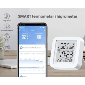 Wi-Fi smart termometar i higrometar 0-60C WFS-TH06A - Img 3