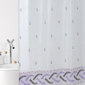 Zavese za kadu vinil Piastrelline viola, METALTEX 1275